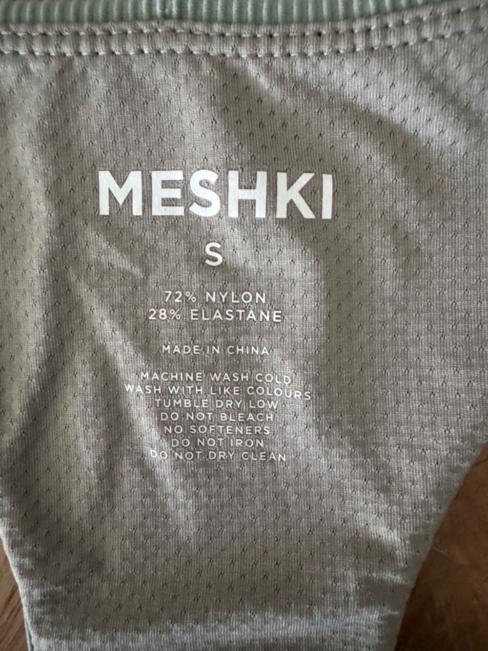 Meshki Sage Green Ribbed Racerback Sports Bra - Picture 3 of 3